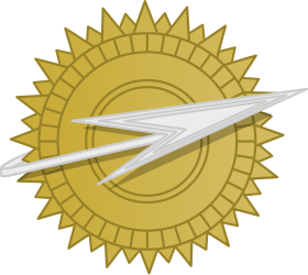 Spaceship and Sun emblem.svg